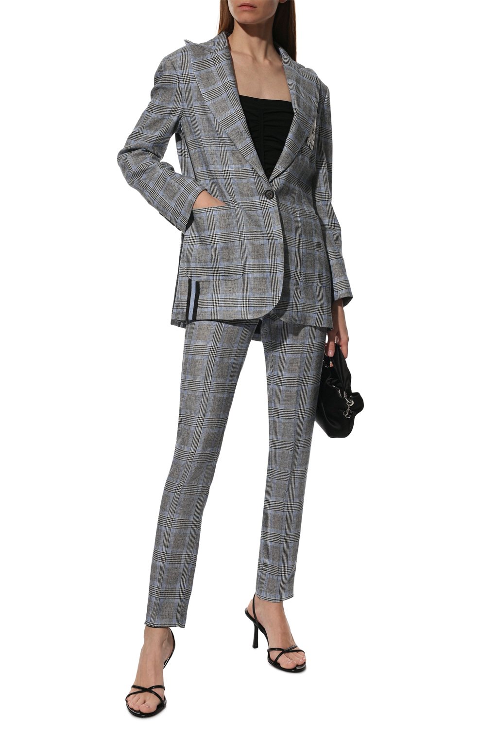 Жакет из вискозы и льна ERMANNO FIRENZE, арт. D40EI 001E39, фото 2