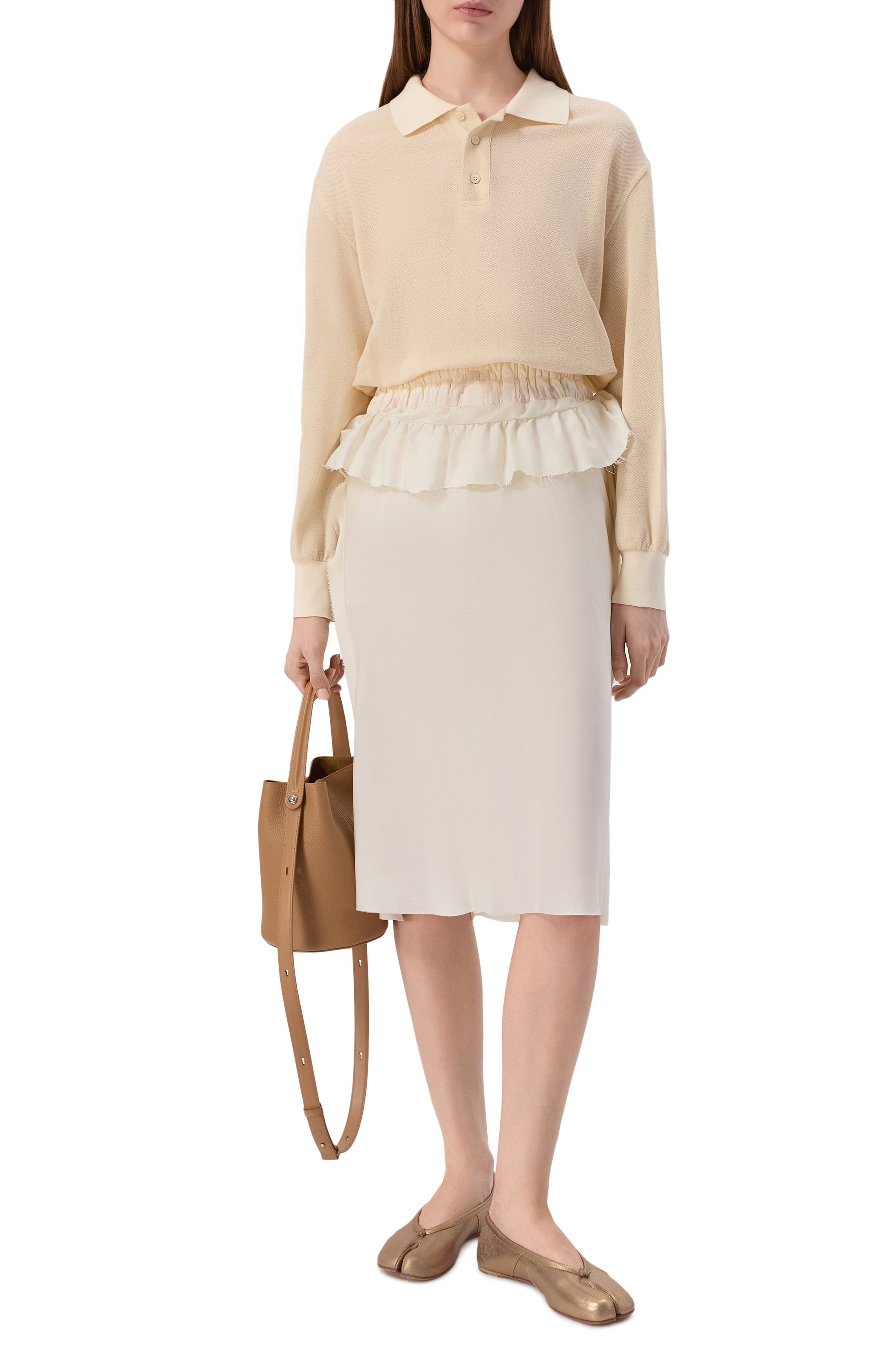 Кожаные балетки tabi MAISON MARGIELA, арт. S58WZ0127/P7453, фото 3