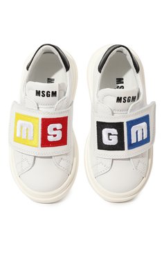 Кожаные кеды MSGM KIDS, арт. 76230/20-27, фото 4