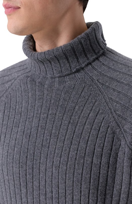 Шерстяной свитер KNT UMM065405 Серый  UMM065405 Фото 5