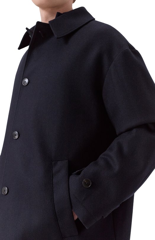 Пальто из шерсти и кашемира Premiata PA1043/W00L Синий  PA1043/W00L Фото 5