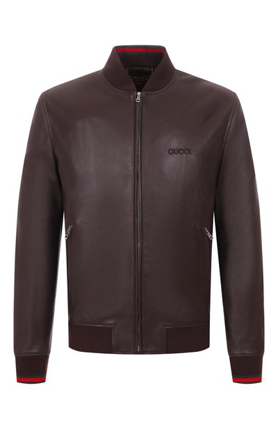 Мужской кожаный бомбер GUCCI, арт. 793726/XNA3M