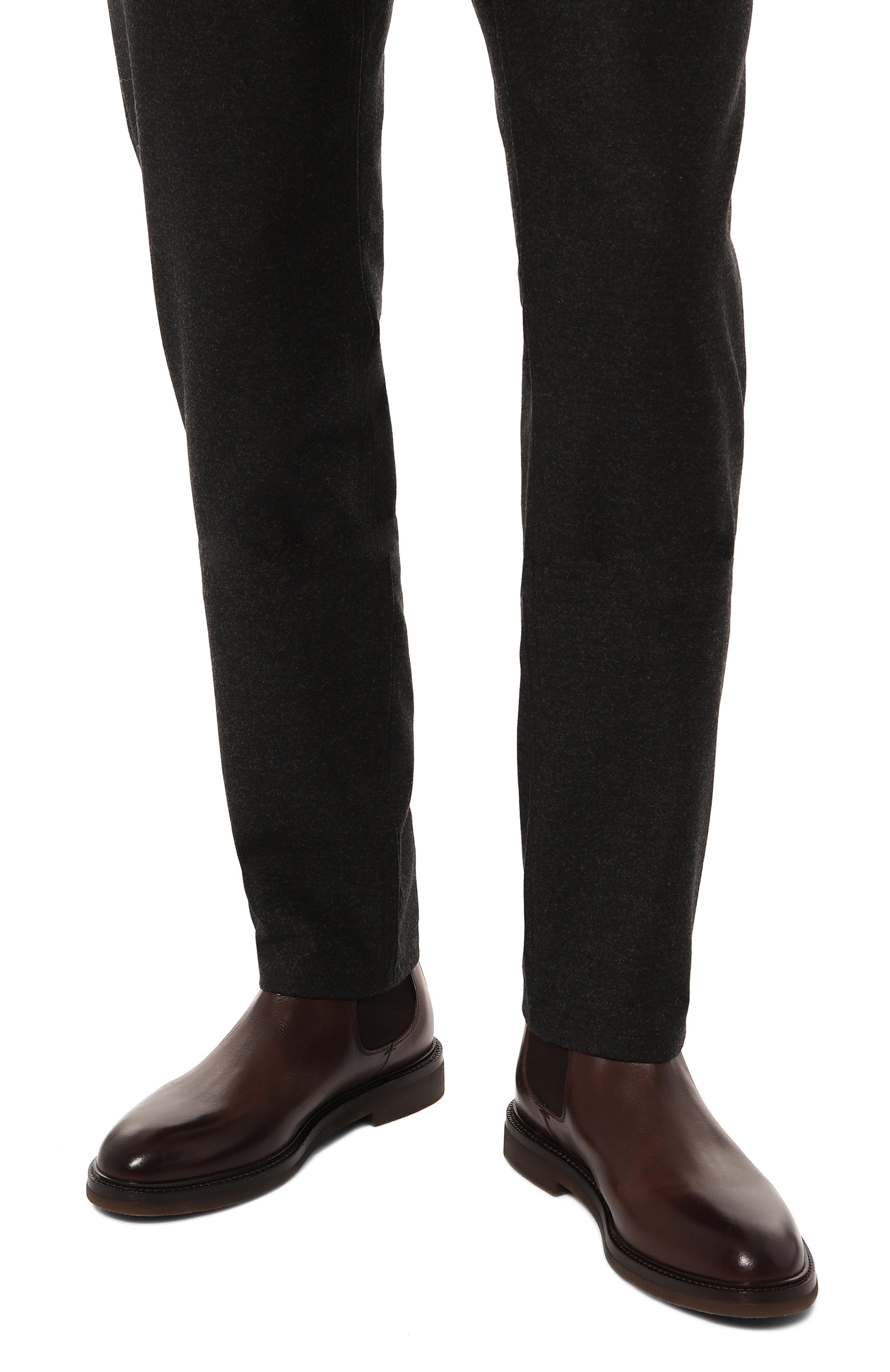 Кожаные челси BRUNELLO CUCINELLI, арт. MZUCRTE818, фото 3