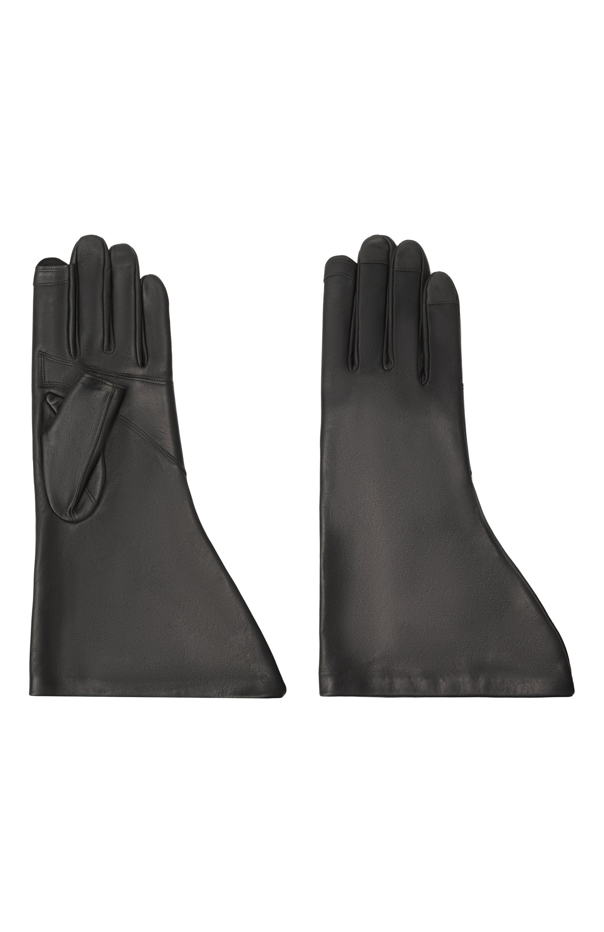 Кожаные перчатки RICK OWENS, арт. RR02E1452/LNV, фото 2