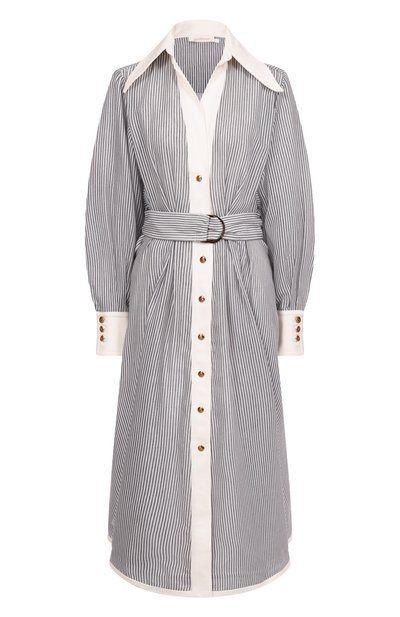 Женское платье из хлопка и шелка ZIMMERMANN, арт. 5313DF251