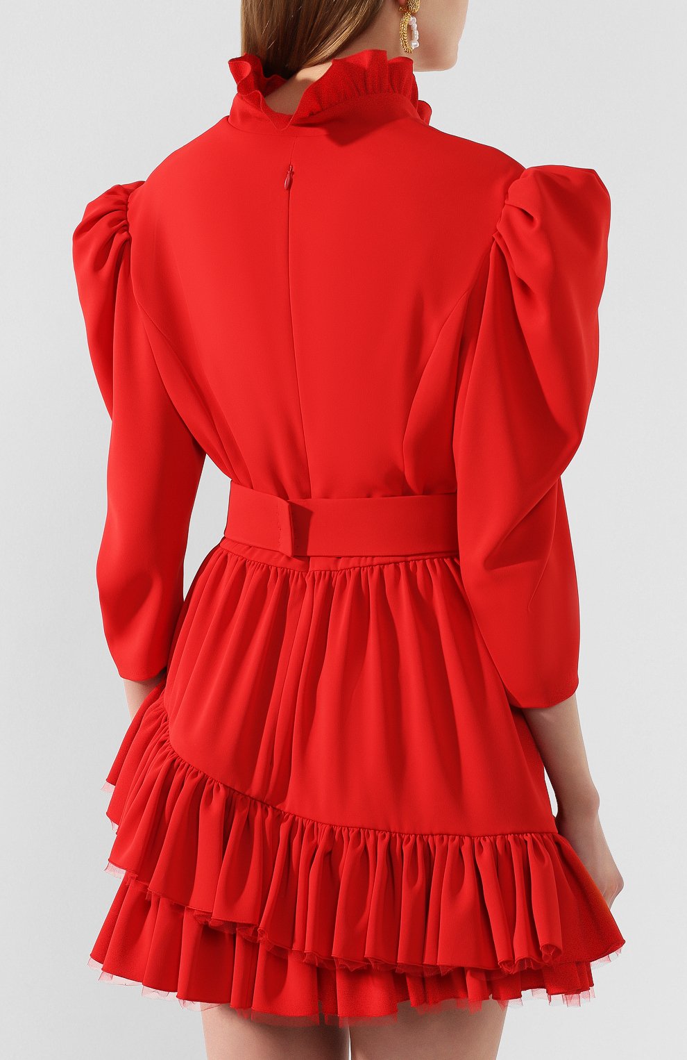 Мини-платье ULYANA SERGEENKO красного цвета по цене 210000 руб., арт. ABC003FW19P (1123т19), фото 4 Мини-платье ULYANA SERGEENKO, арт. ABC003FW19P (1123т19), фото 4