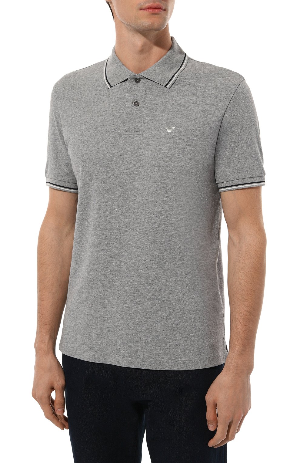 Хлопковое поло EMPORIO ARMANI, арт. 8N1FB3/1JPTZ, фото 3