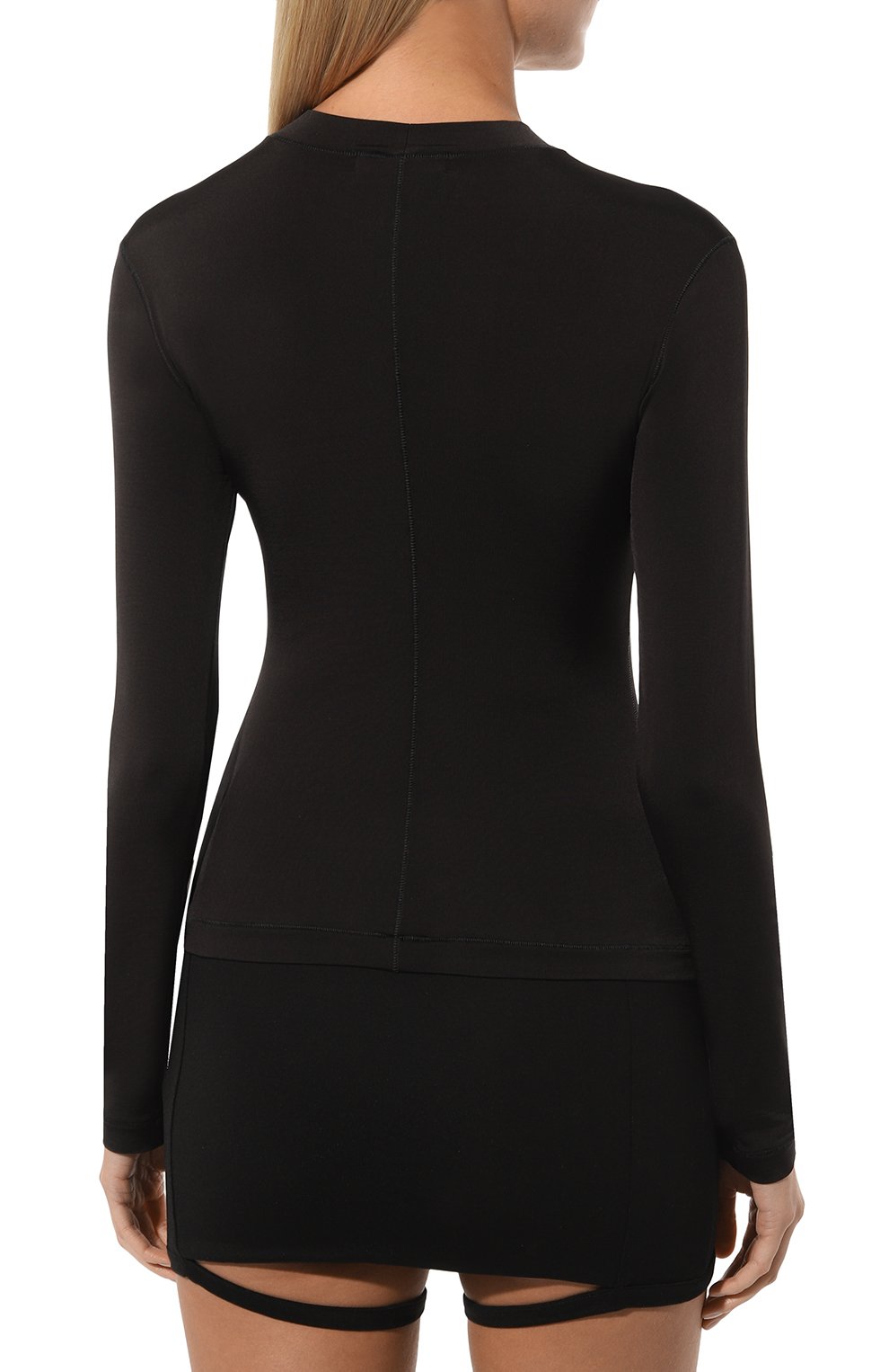 Водолазка из вискозы WHO_AM, арт. FTSH1-O229-BLK, фото 4