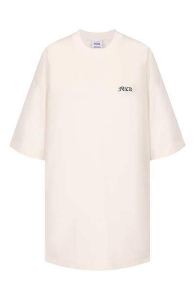 Женская хлопковая футболка VETEMENTS, арт. ME76TR188V/1200 LIGHT JERSEY