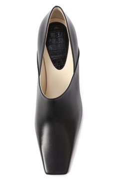 Женские кожаные туфли lewis BOTTEGA VENETA черного цвета, арт. 806723 V4Q50 | Фото 6 (Драгоценные камни: Проставлено; Каблук высота: Средний; Материал сплава: Проставлено; Материал внешний: Натуральная кожа; Подошва: Плоская; Каблук тип: Фигурный)