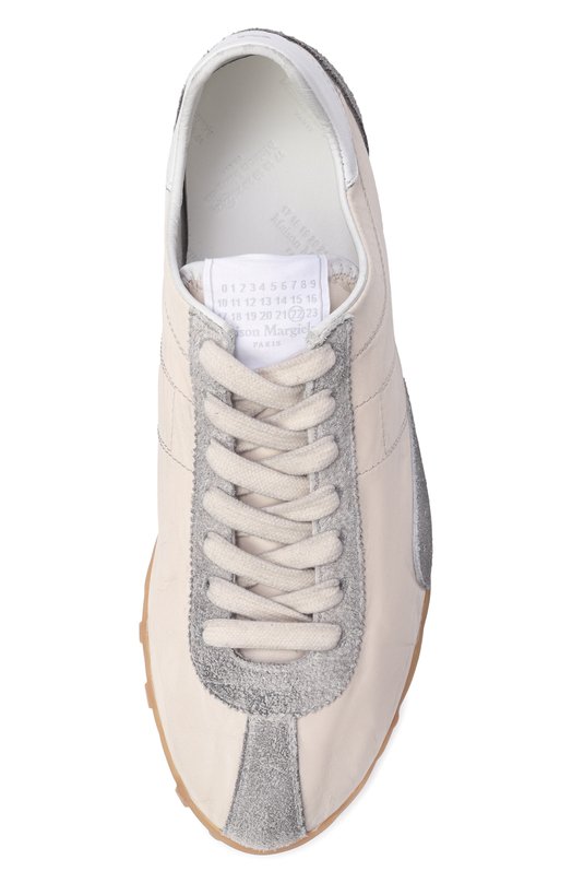 Кожаные кроссовки Sprinters Maison Margiela S58WS0269/P7383 Кремовый  S58WS0269/P7383 Фото 6