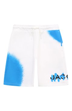 Детские хлопковые шорты MARC JACOBS (THE) белого цвета, арт. W60214/6A-12A | Фото 1 (Нос: Не проставлено; Материал внешний: Хлопок; Случай: Повседневный; Ростовка одежда: 5 лет | 110 см, 9 лет | 134 см, 12 лет | 152 см, 7 лет | 122 см)