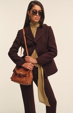 Женская сумка penelope small CHLOÉ коричневого цвета, арт. CHC23US567K15 | Фото 8 (Размер: small; Материал сплава: Проставлено; Драгоценные камни: Проставлено; Материал: Натуральная кожа; Ремень/цепочка: На ремешке)