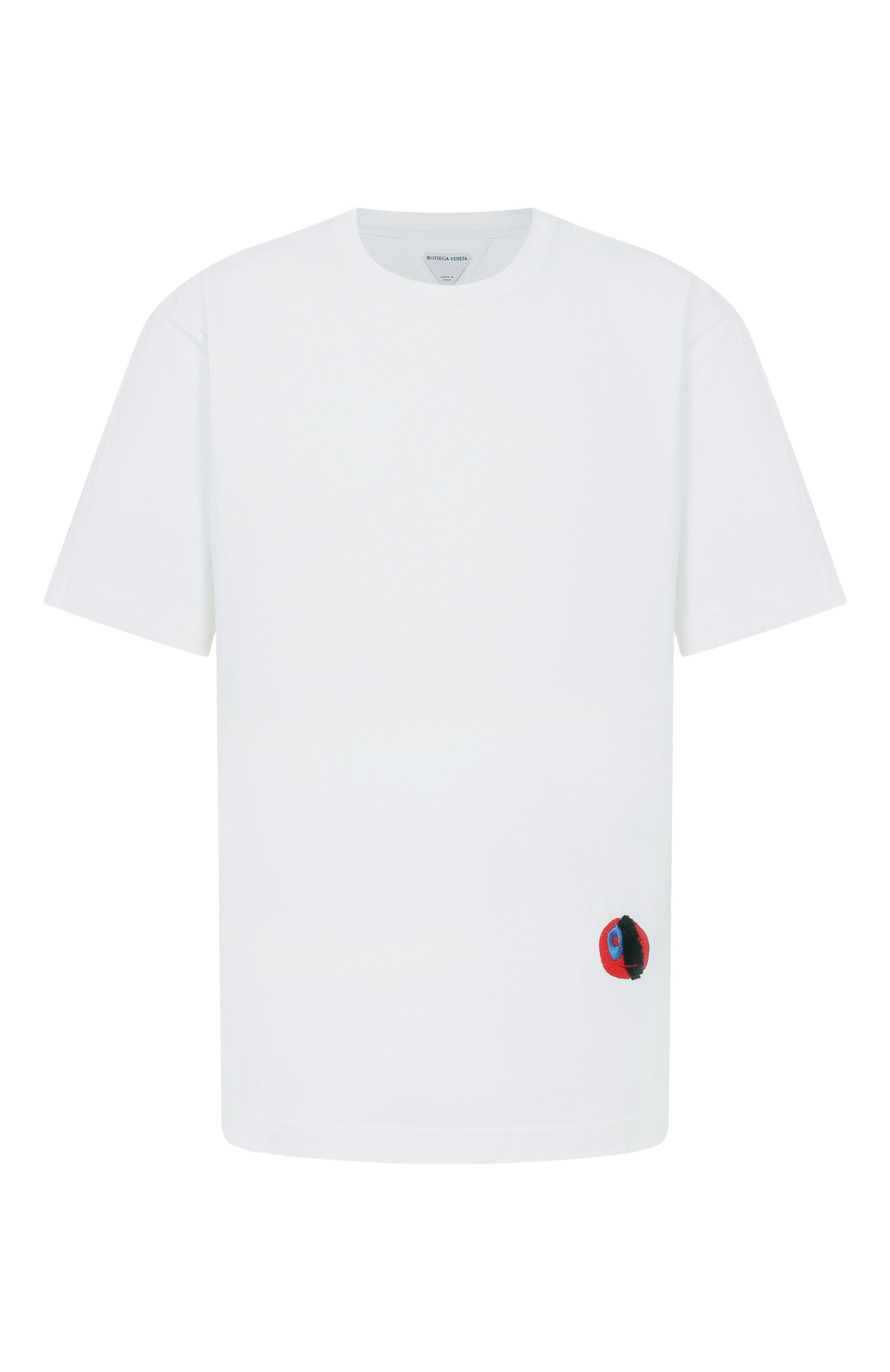 Хлопковая футболка BOTTEGA VENETA белого цвета по цене 84900 руб., арт. 864789/V6F40, фото 1 Хлопковая футболка BOTTEGA VENETA, арт. 864789/V6F40, фото 1