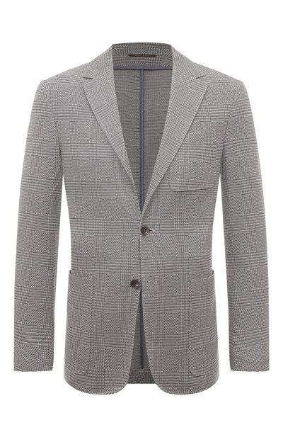 Мужской хлопковый пиджак CANALI, арт. J0147/JJ01972