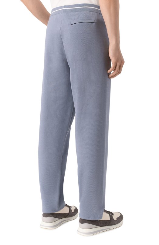 Брюки из хлопка и шелка MVST M26.CSM.K419/M0142 Голубой  M26.CSM.K419/M0142 Фото 4