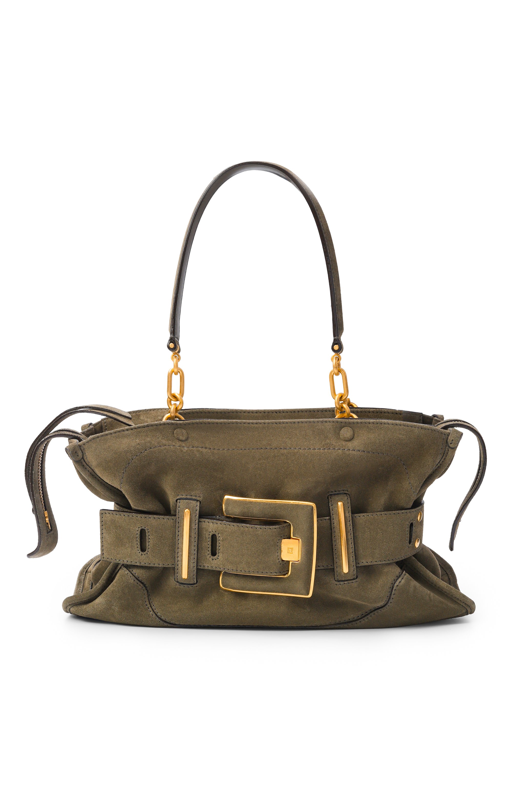 Сумка anthem BALMAIN хаки цвета по цене 246500 руб., арт. GN0DB035/LCA0, фото 1 Сумка anthem BALMAIN, арт. GN0DB035/LCA0, фото 1