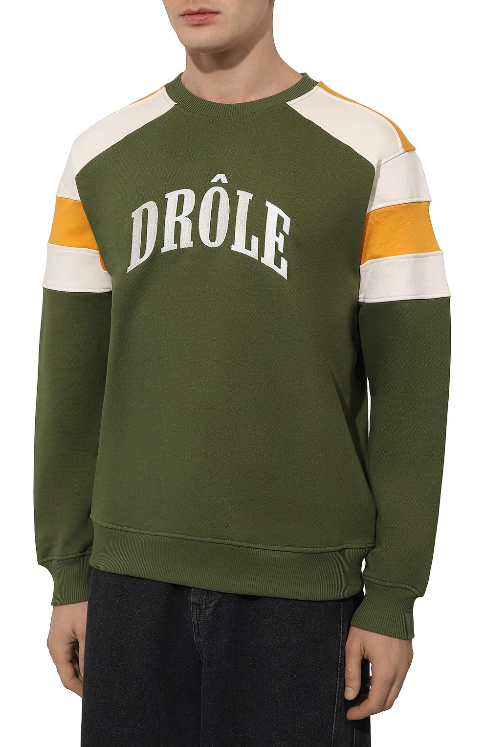 Хлопковый свитшот DROLE DE MONSIEUR, арт. D-SW137-C0127-KK, фото 3