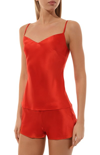 Шелковый топ MARJOLAINE оранжевого цвета по цене 26940 руб., арт. 3TRA4001, фото 3 Шелковый топ MARJOLAINE, арт. 3TRA4001, фото 3