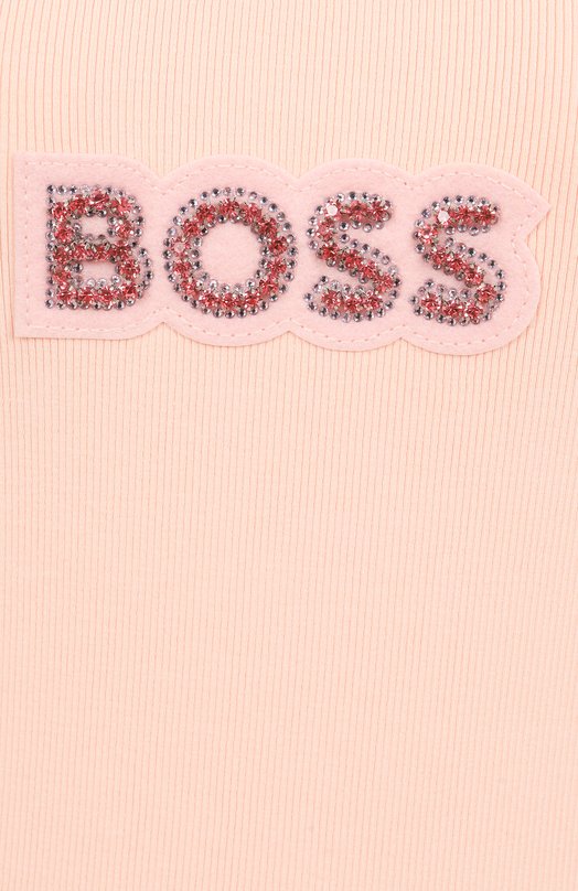 Хлопковая майка BOSS Orange 50536985 Розовый  50536985 Фото 6