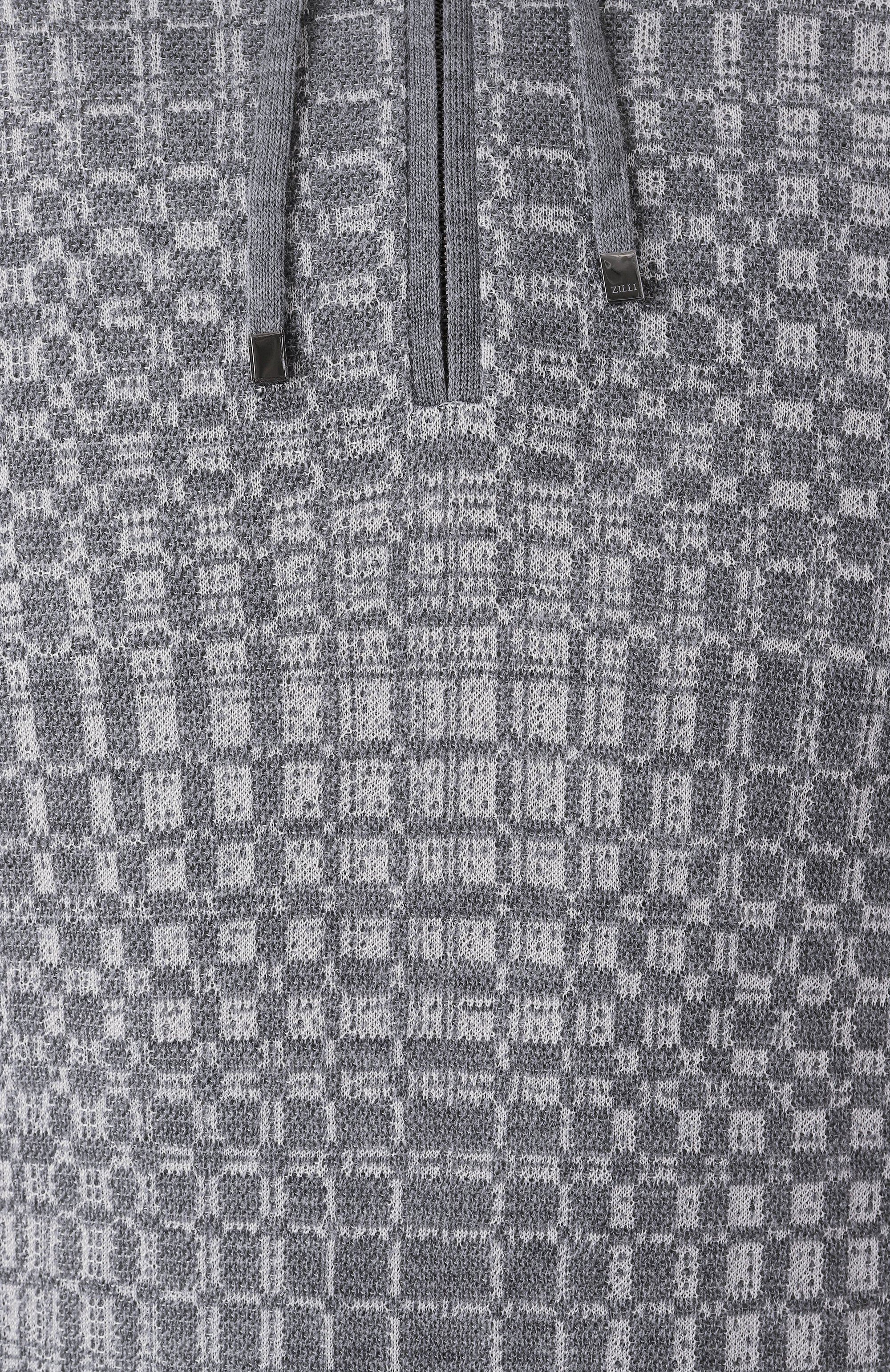 Худи из шерсти и шелка ZILLI, арт. KH0001M0230VRAD00, фото 6