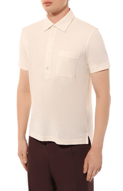 Поло из хлопка и шелка TOM FORD, арт. JMC003/JPS004, фото 3