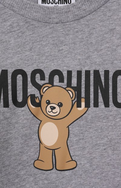 Хлопковый лонгслив MOSCHINO, арт. HT000J/LAA10/4-8, фото 3