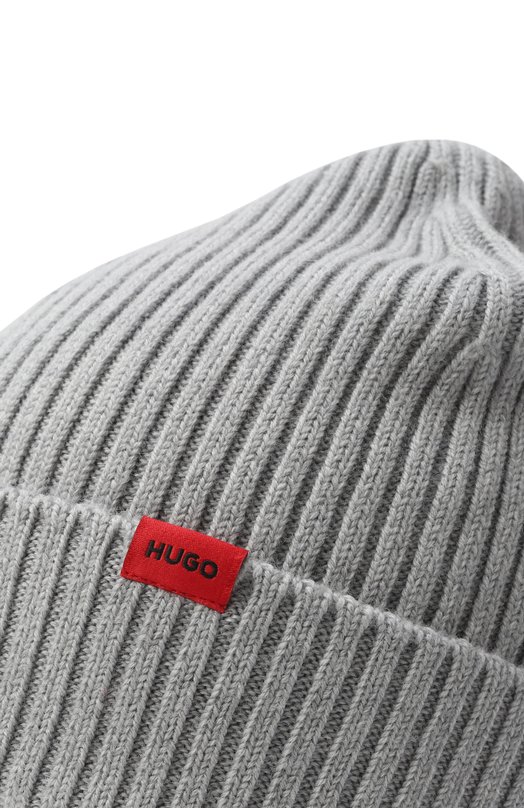 Шерстяная шапка HUGO 50524570 Серый  50524570 Фото 3