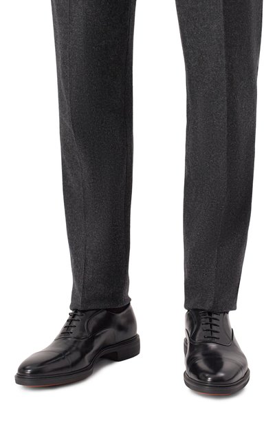 Кожаные оксфорды easy SANTONI, арт. MGEG18957NEAXNTG, фото 3