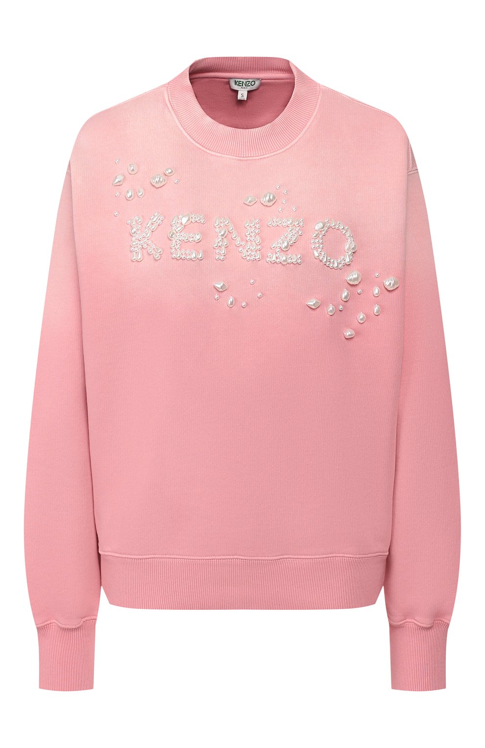 Хлопковый свитшот KENZO розового цвета по цене 56250 руб., арт. FA52SW611959, фото 1 Хлопковый свитшот KENZO, арт. FA52SW611959, фото 1