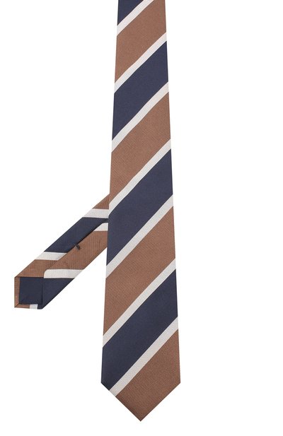 Шелковый галстук CORNELIANI коричневого цвета по цене 11050 руб., арт. 85U302-0120321/00, фото 2 Шелковый галстук CORNELIANI, арт. 85U302-0120321/00, фото 2