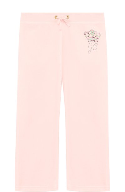 Спортивные брюки прямого кроя с поясом на кулиске JUICY COUTURE, арт. GTKB115685, фото 1