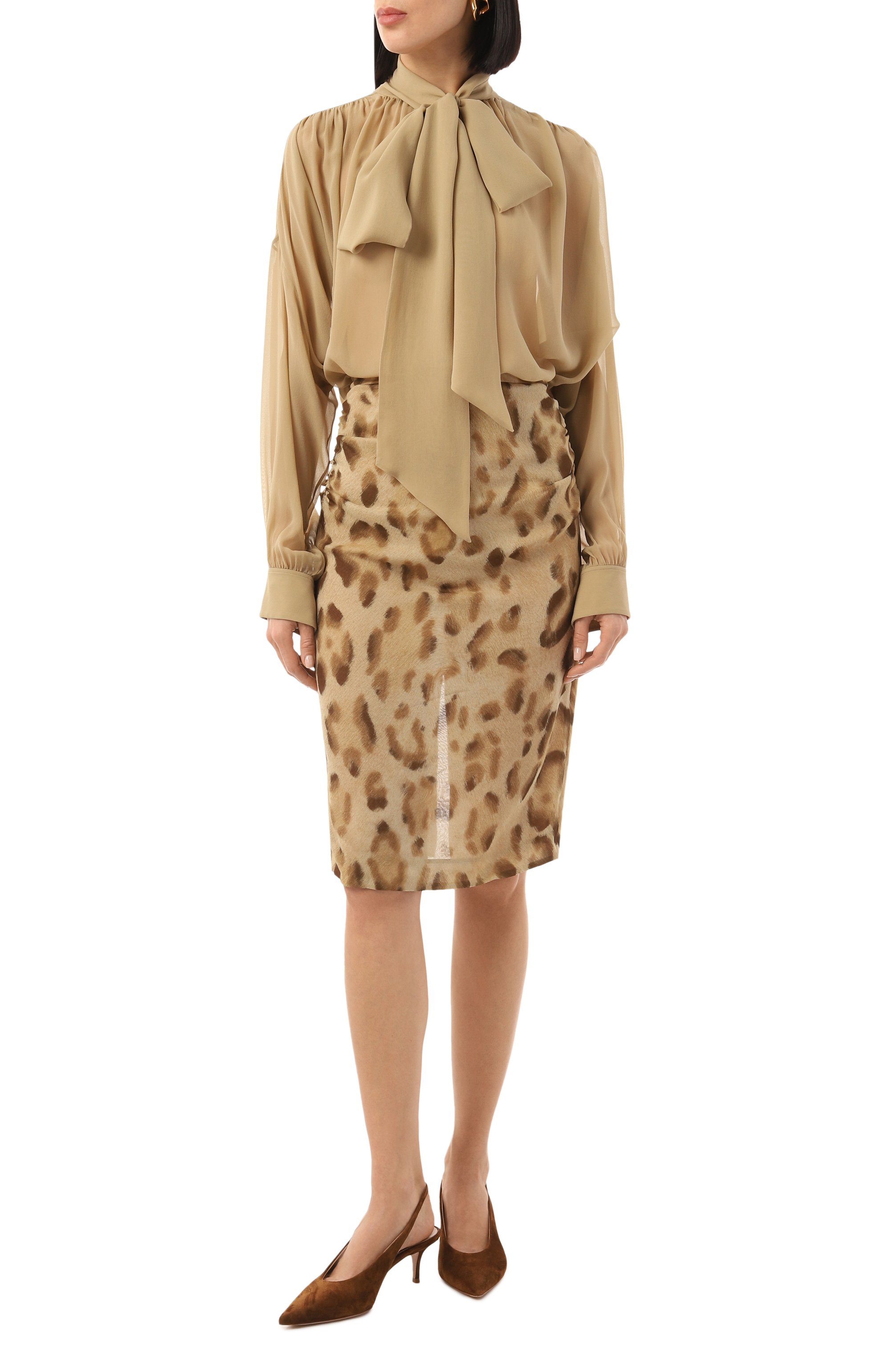 Шелковая блузка CHLOÉ, арт. CHC24WHT14123, фото 2