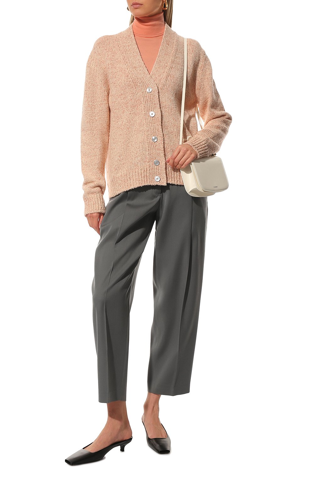 Кардиган из хлопка и шерсти JIL SANDER, арт. JPPU759505-WUY25028, фото 2