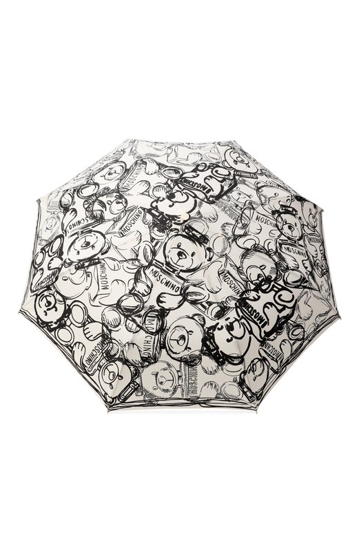 Складной зонт Moschino 8651-0PENCL0SE Чёрно-белый 8651-0PENCL0SE