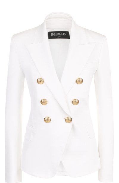 Женский приталенный двубортный жакет BALMAIN, арт. 137266/124K