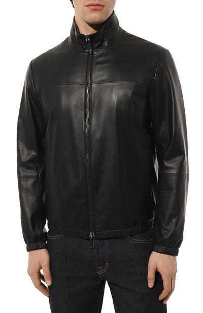 Кожаный бомбер EMPORIO ARMANI, арт. 01R55P/01P54, фото 3
