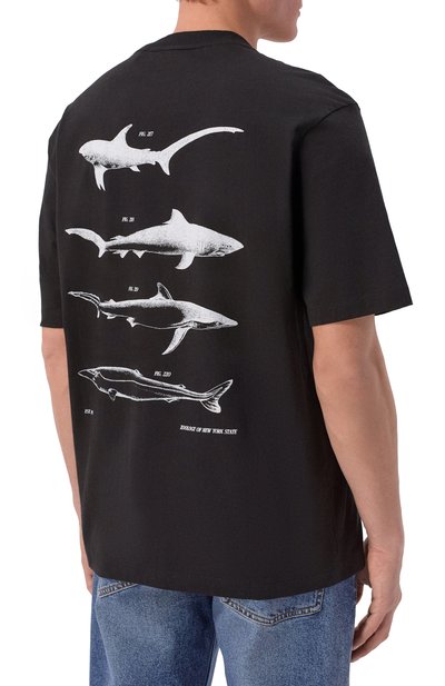 Хлопковая футболка HUGO BLUE, арт. 50554370, фото 4