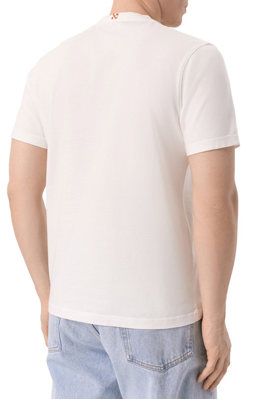 Хлопковая футболка MC2 Saint Barth ARN0001-03069I/ARN0TT Белый  ARN0001-03069I/ARN0TT Фото 4