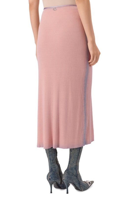 Юбка из вискозы и хлопка M-Vigo Diesel A18875/0NKCM Розовый  A18875/0NKCM Фото 4