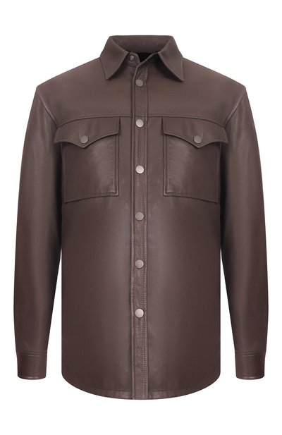 Мужская кожаная куртка-рубашка MVST, арт. 54204/58-68