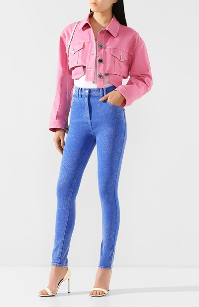 Джинсы BALMAIN голубого цвета по цене 82800 руб., арт. TF05460/D035, фото 2 Джинсы BALMAIN, арт. TF05460/D035, фото 2