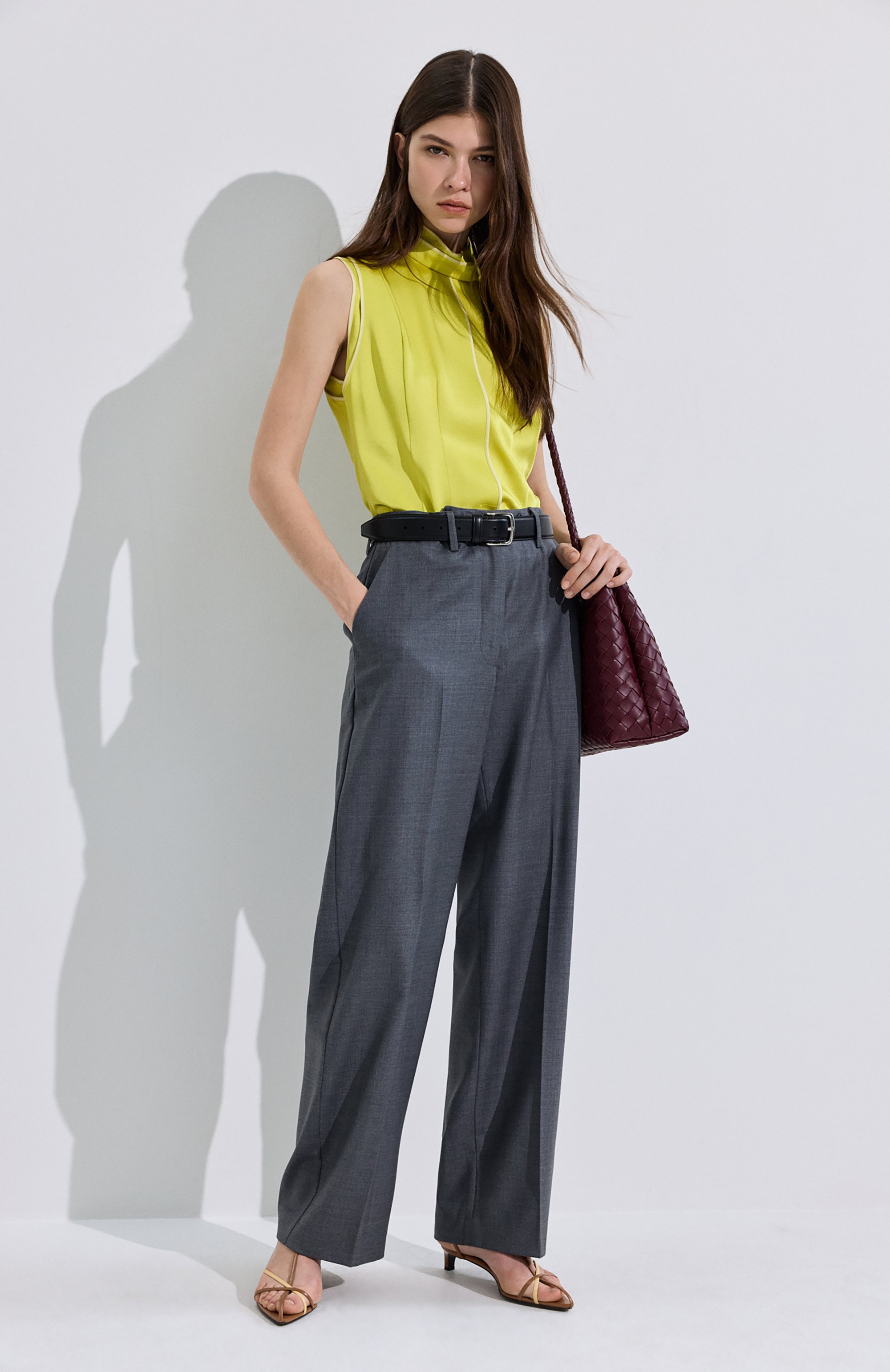 Атласный топ JIL SANDER, арт. J02NC0288/J76018, фото 6