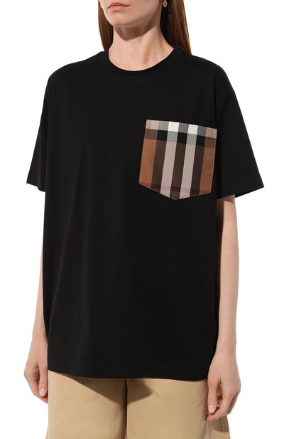 Хлопковая футболка BURBERRY, арт. 8080323, фото 3