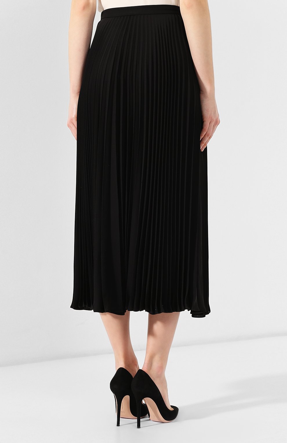 Плиссированная юбка VALENTINO, арт. RB0RA4M51MH, фото 4