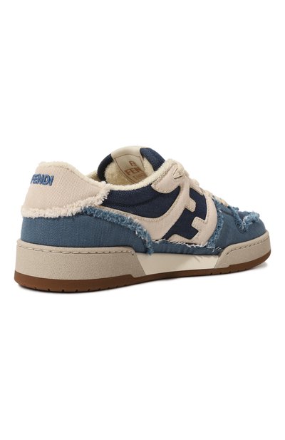 Текстильные кеды match FENDI синего цвета по цене 106500 руб., арт. 8E8505/AMF1, фото 5 Текстильные кеды match FENDI, арт. 8E8505/AMF1, фото 5