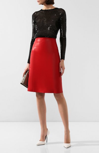 Кожаная юбка DROME, арт. DPD1862VP/D1098P, фото 2