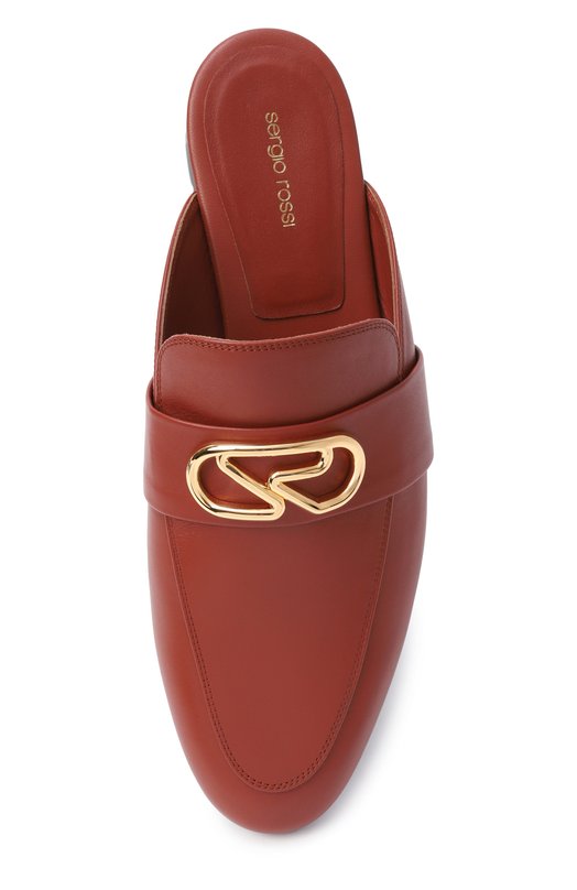 Кожаные сабо Surge Sergio Rossi B11310/MMVN13 Коричневый  B11310/MMVN13 Фото 6