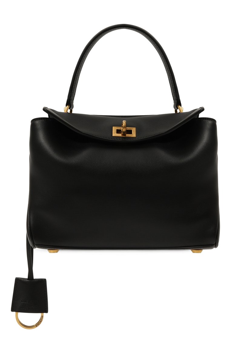 Женская сумка rodeo mini BALENCIAGA черного цвета, арт. 795456/2AA4V | Фото 1 (Материал: Натуральная кожа; Размер: mini; Ремень/цепочка: На ремешке)