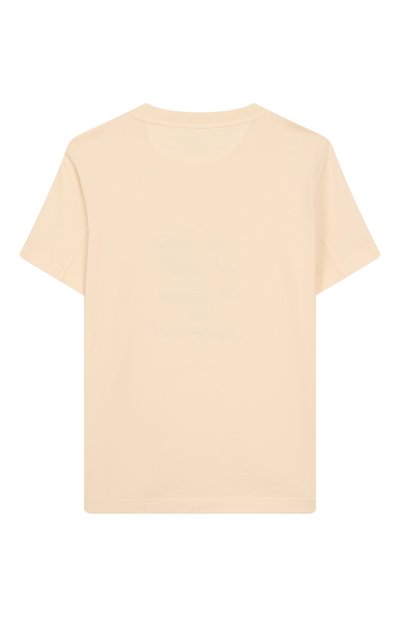 Хлопковая футболка BRUNELLO CUCINELLI кремового цвета по цене 28850 руб., арт. B0B13T166C, фото 2 Хлопковая футболка BRUNELLO CUCINELLI, арт. B0B13T166C, фото 2